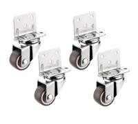 TQNVCKFP Juego de 4 Universal Goma Ruedas para carros Silencioso & rodamiento Suave Ruedas para Muebles para Fácil Movimiento de Alta Resistencia Lineal Ruedas para Hogar & Oficina Uso
