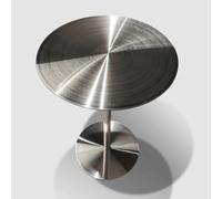 Tqoiozxa Mesa de Comedor Redonda Moderna, Mesa de cóctel de Acero Inoxidable, con Revestimiento antihuellas para bistrós, cafeterías, Pubs y Locales comerciales.(Round,40cm/15.7in)