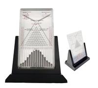 TQPGJJL 12" Tablero Galton Grande- Juguete Art Cinético Escritorio, Alivio Estrés & Demo Prob Para Ejecutivos Ofic, 17500 Bolas Acero, Deco a Campana, 600g, Para Concentración & Relax