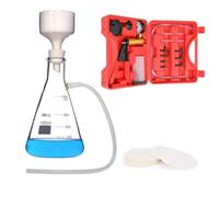 TQPGJJL Kit de filtración al vacío resistente y asequible: bomba y botella de filtro de metal, embudo Büchner de porcelana. Juego completo for laboratorio general.(1000ML)