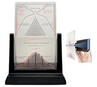 TQPGJJL Tablero Galton - Modelo Demostración Probabilidad Herramienta Didáctica Curva Campana 6.7", Kit Educativo Stem Para Laboratorio Física Y Educación En Casa, 3000 Cuentas Acero, 12×7×17 Cm, 350g