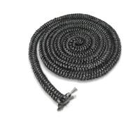 TQPUWT Junta Puerta Chimenea, Tira de Sellado Resistente al Calor, Junta Refractaria Y Tubo Pegamento, Cinta de Sellado para Chimenea, para Chimeneas y Estufa, Fibra De Vidrio, Negro, 14mm*3m