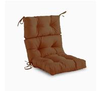 TQQEPOOL Cojin Silla Exterior Antidesvanecimiento e Impermeable, Fundas para Muebles de Terraza Alta Espalda con Cordones, Cojines Sillas Terraza 44X21(Brown)