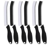 TQRR Escobillas de Baño-Cepillo Limpieza Hogar, Multifuncional Cepillo Limpieza Cerdas Duras, Inodoro, Bañera, Ranura de Puerta de Ventana y Herramientas de Limpieza (6, Negro)