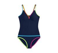 TQUXNGA 1 traje de baño con cuello en V y espalda descubierta, cintura alta, control del vientre, traje de baño monokini para natación, surf, tomar el sol, traje de baño con panel de color