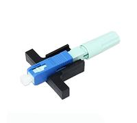 TQUXNGA 100 piezas de conector rápido de fibra óptica UPC, conector rápido monomodo para fibra óptica FTTH fría