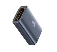 TQUXNGA Adaptador de aluminio HDTV 2.1 hembra a hembra 8K @60Hz 4K @120Hz Acoplador extensor para transmisiones Sticks HDTV Monitores HDTV Extensión de cable HDTV