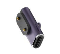 TQUXNGA Adaptadores de corriente para dispositivos portátiles inteligentes, herramienta menos configuración, carga segura, protección ligera, construcción de aluminio, anticarga inteligente de banda