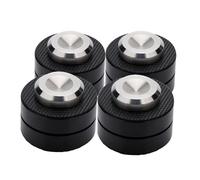 TQUXNGA Altavoces de sonido superior a prueba de golpes, 4 almohadillas de aislamiento de acero para precisión de sonido, picos de aleación de aluminio