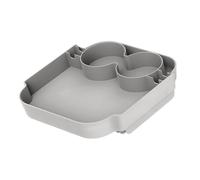 TQUXNGA Bandeja completa de celebración con espacios combinados para bebidas y paneles separadores de comidas, 24 x 24 cm, bandeja multiusos para saco de arena