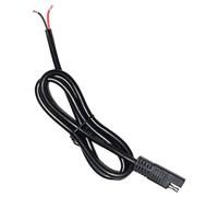 TQUXNGA Cable conector de 130 cm de longitud, de un solo extremo a cable desnudo de 2 pines, 20 A, para motocicletas, coches y paneles solares SAE de un solo extremo