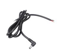TQUXNGA Cable de alimentación en ángulo recto de 5,5 mm x 2,5 mm macho a cable desnudo para tiras LED, monitores, cámaras, 16 AWG, conector de línea de cable de extensión