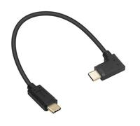 TQUXNGA Cable de carga USB C macho a macho de 10 Gbps en ángulo recto, sincronización de datos, repuesto para teléfono, tablet, portátil, accesorios para cable