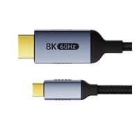 TQUXNGA Cable de video USB C 2.1 de velocidad rápida 8K 60Hz 4K 240Hz carcasa de aluminio para juegos y cine en casa uso USB C VideoCable