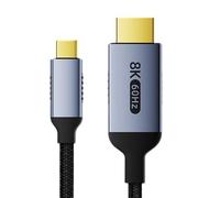 TQUXNGA Cable de video USB C 2.1 de velocidad rápida 8K 60Hz 4K 240Hz carcasa de aluminio para juegos y cine en casa uso USB C VideoCable