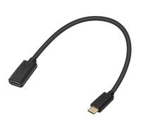 TQUXNGA Cable tipo C en ángulo recto macho a hembra, cable de carga rápida de 10 Gbps, velocidad de transferencia de datos, cable de entrega de energía para teléfono, adaptador USB C chapado en oro