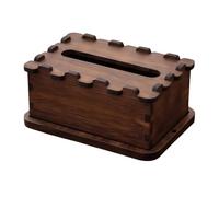 TQUXNGA Caja de pañuelos de madera de alta calidad fabricada con enfoque de mortaja y espiga, fácil de tirar para la decoración actual del hogar, caja de pañuelos fácil de limpiar