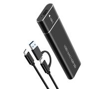 TQUXNGA Carcasa de disco duro USB 3.1 tipo C de 5 Gbps para accesorios 2230/2242/2260/2280
