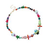 TQUXNGA Collar ajustable con temática marina con dije de criatura marina para mujeres para amantes del mar y uso diario, collar único con dije de animal marino, talla única, como se describe, como se