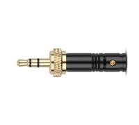 TQUXNGA Conector estéreo con cerradura chapado en oro de 3,5 mm, conexión auditiva profesional para sistemas de cine en casa
