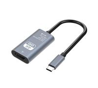 TQUXNGA Convertidor de tipo C a HDTV 4K30hz/8K60hz adaptador de corriente externo con disipación de calor para PC portátil tipo C a adaptador