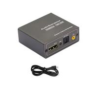 TQUXNGA Divisor y convertidor de extractor auditivo compatible con HDTV 4K60Hz con salida de 3,5 mm, bajo consumo de energía, compatible con HDTV, adaptador auditivo