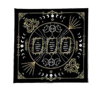 TQUXNGA Elegantes tapetes de terciopelo para adivinaciones, obras de arte místicas, rituales, meditaciones, para tarots rituales y decoración, mantel plegable de viaje