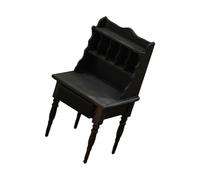 TQUXNGA Escritorio en miniatura para libros, mesa de tocador en miniatura, muebles para decoración del hogar, accesorios de casa de muñecas, muebles de tamaño pequeño, decoración artesanal