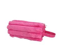 TQUXNGA Estuche de felpa con asa, cosmético, rosa roja, Mass Beauty | Bolsas grandes para lápices, bolsa portátil de almacenamiento de cosméticos para estudiantes, mujeres adultas