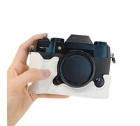TQUXNGA Funda inferior de piel sintética hecha a mano para cámara XT50 con tapa inferior de puerta de batería