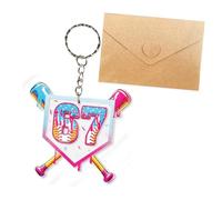 TQUXNGA Llavero acrílico con sobre para llaves, tarjetas de trabajo y pertenencias de transporte diario, ligero y portátil para adolescentes y niños, a, Talla única