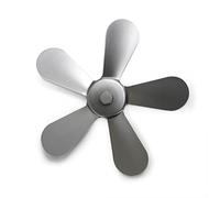 TQUXNGA Para estufa de leña de aluminio moderna alimentada por calor, 5 ventiladores cálidos y eficientes, para sala de estar, bajo nivel de ruido