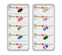 TQUXNGA Señuelos de pesca de plastómero con peso, imitación realista, de alta reflexión, adecuados para lanzar técnicas de arrastre, portátiles, señuelos de pesca