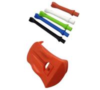 TQUXNGA Soporte de base de césped de golf con 5 tees de simulador precortados, picos de bola creativos, soporte de pelota de césped duradero con simulador precortado