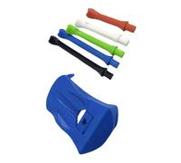 TQUXNGA Soporte de base de césped de golf con 5 tees de simulador precortados, picos de bola creativos, soporte de pelota de césped duradero con simulador precortado