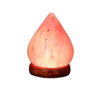 TQUXNGA Unique - Luz nocturna de cristal de sal de roca con soporte de madera, 7 tonos multitonos, lámpara de escritorio USB, lámpara de relajación