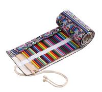 TQVLNMCR Estuche de Lona for lápices, Estuche Enrollable for lápices de Colores, Soporte for Almacenamiento de bolígrafos for Pintura, Estudio, Oficina(108 Holes)