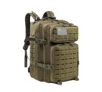 TQVLNMCR Mochila táctica de Ataque Militar de 55 L, Mochila de Senderismo, Bolsa de Viaje Impermeable, Unisex, for Exteriores, Camping, montañismo, Caminar, Ciclismo, Escalada(O)