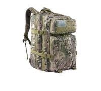 TQVLNMCR Mochila táctica de Ataque Militar de 55 l, Mochila de Senderismo, Bolsa de Viaje Impermeable, Unisex, for Exteriores, Acampada, montañismo, Caminatas, Ciclismo, Escalada(Q)