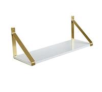 TQVLNMCR Soporte de Pared for Estante Flotante Decorativo de 8/10/12 Pulgadas, Soporte de ángulo Recto Dorado, Soporte Triangular Fijo (2 Piezas)(20cm/7.9in)