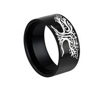 TQWSVUM Anillo Árbol de la Vida Vikingo Para Hombres Y Mujeres - Anillo de Acero Inoxidable del Árbol del Mundo de la Mitología Nórdica - Joyería Fiesta Yggdrasil Medieval Gótica Punk Callejera