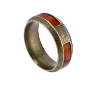 TQWSVUM Anillo de Acero Inoxidable Para Hombre Runas Vikingas Árbol de la Vida - Mitología Nórdica Yggdrasil Y Anillo Incrustación Madera - Hecho A Mano Pulido Encanto Vintage Joyería Callejera