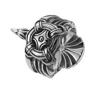 TQWSVUM Anillo de Cuervo Nórdico Para Hombres, Anillo de Cuervo de Odin de Acero Inoxidable Vikingo, Anillo de Animal de Fiesta Gótico Punk de Moda Vintage Regalo de Joyería de Amuleto