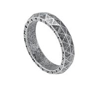 TQWSVUM Anillo de Runas Elder Futhark - Mitología Nórdica Hombre Vikingo Anillo de Acero Inoxidable - Hecho A Mano Pulido Moda Gótica Hip Hop Anillo de Cóctel Amuleto Pagano Joyería