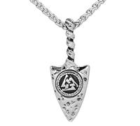 TQWSVUM Collar Colgante Gungnir Spear de Nordic Runes Odin, Hombre Acero Inoxidable Viking Valknut Símbolo Spear Head Amuleto, Gótico Medieval Vintage Joyería