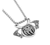 TQWSVUM Collar con Colgante de Garra de Oso de Hacha Vikinga para Hombre -Amuleto Nórdico de Pata de Oso con Nudo Celta de Acero Inoxidable -Hip Hop Moda Vintage Charm Biker Animal Joyería Regalo