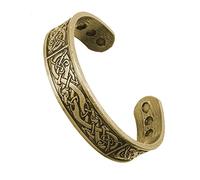 TQWSVUM Hombres Mujeres Viking Dragon Bangle, Metal Hecho A Mano Nordic Ouroboros Totem Pulsera Abierta Ajustable, Vintage Animal Amulet Cuff Bangle Fashion Hip Hop Jewelry