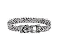 TQWSVUM Pulsera Vikinga Odín Cuervos/Serpiente/Cabeza de Lobo para Hombre - Pulsera Cadena Eslabones Malla Acero Inoxidable - Regalo de Joyería Declaración Animales Nórdicos Moda Gótica
