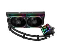 TR Frozen Infinity 240 NEGRO, ventiladores dobles PWM con 2000 rpm, enfriador de procesador Aio de escritorio, para AM4/AM5 e Intel LGA1150 1151/1200/2011/1700/1851, enfriador de agua