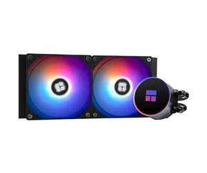 TR Frozen Magic 240 Negro ARGB V2 CPU Enfriador de agua, bomba PWM, para AMD/AM4/AM5, Intel LGA1150/1151/1200/2011/1700, AIO, negro
